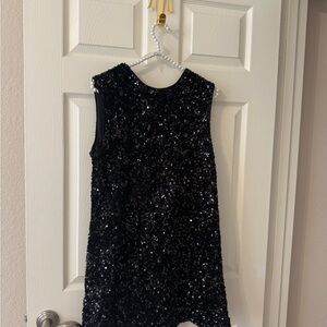 H&M Black Sequin Formal Dress